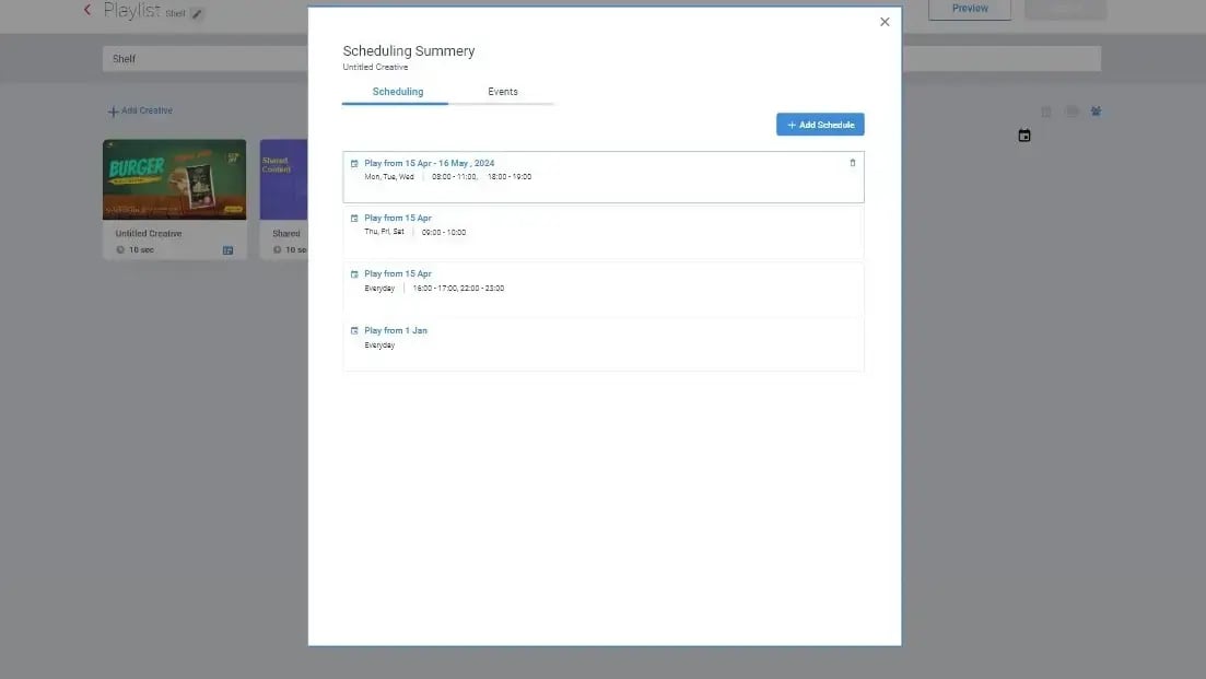 Multi Scheduler Feature - 2