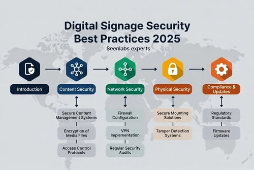 digital signage security - Seenlabs blueprint