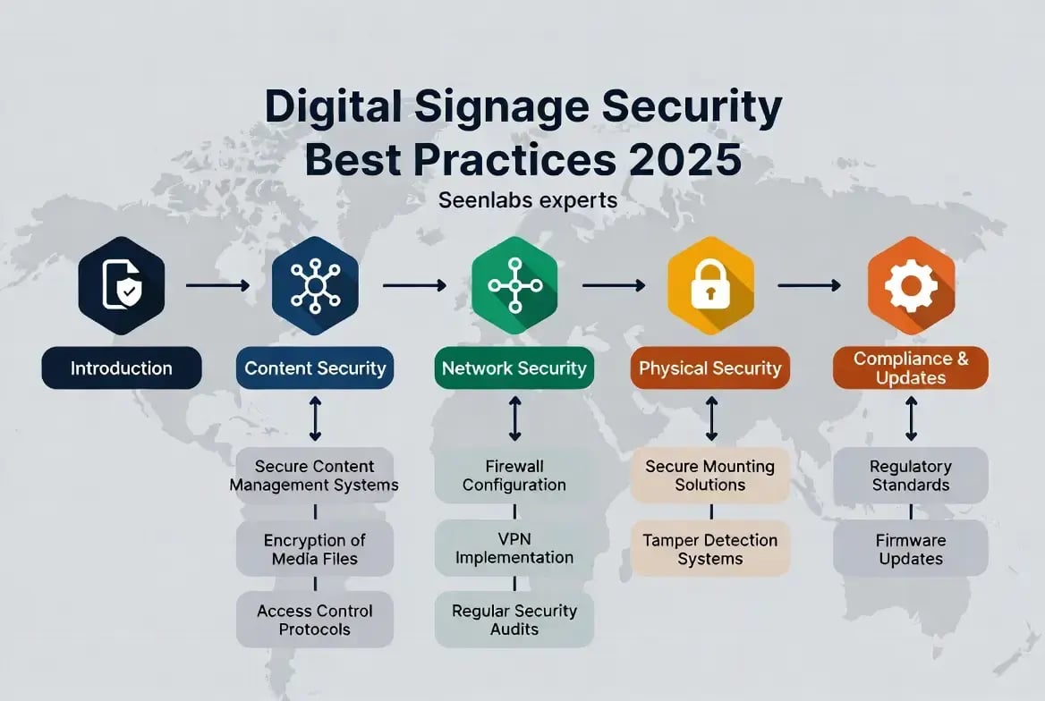 digital signage security - Seenlabs blueprint