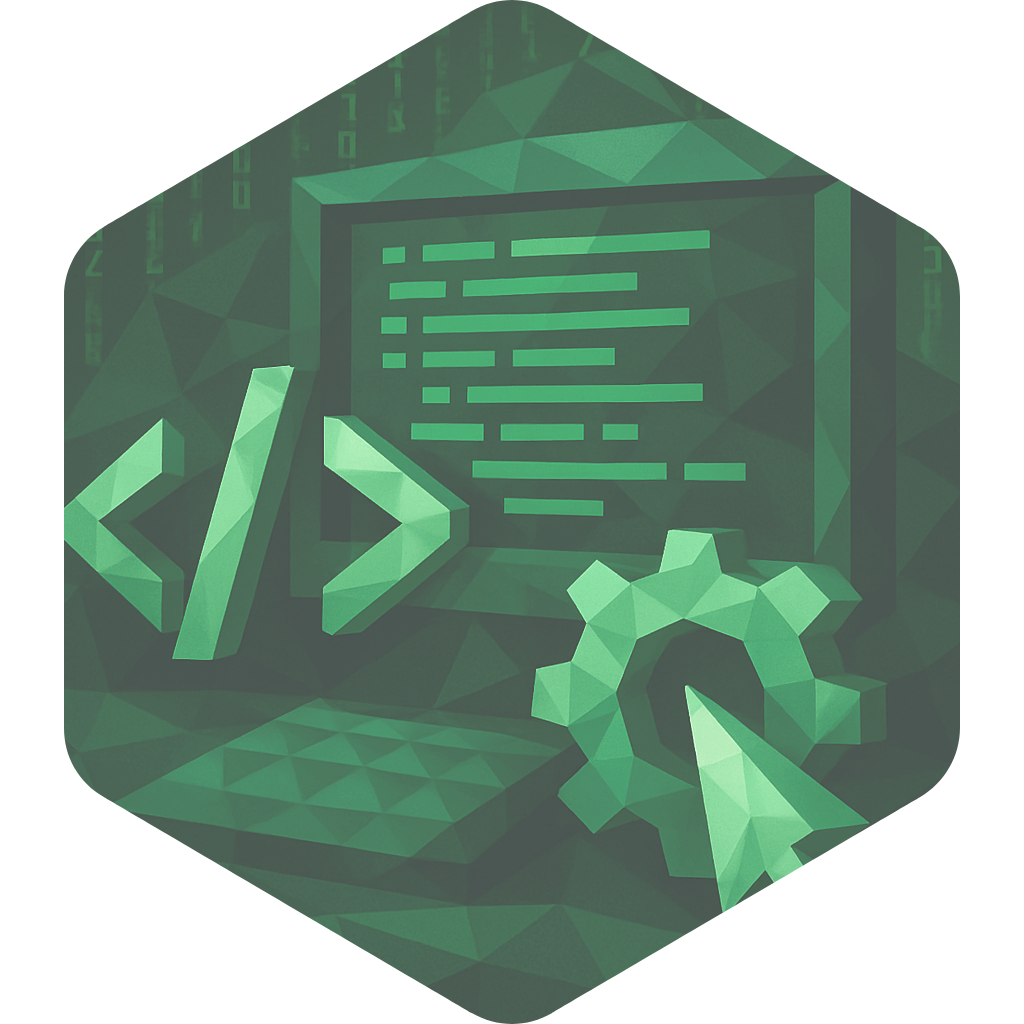 abstract image representing coding development with strong motivs from Matrix movie-1