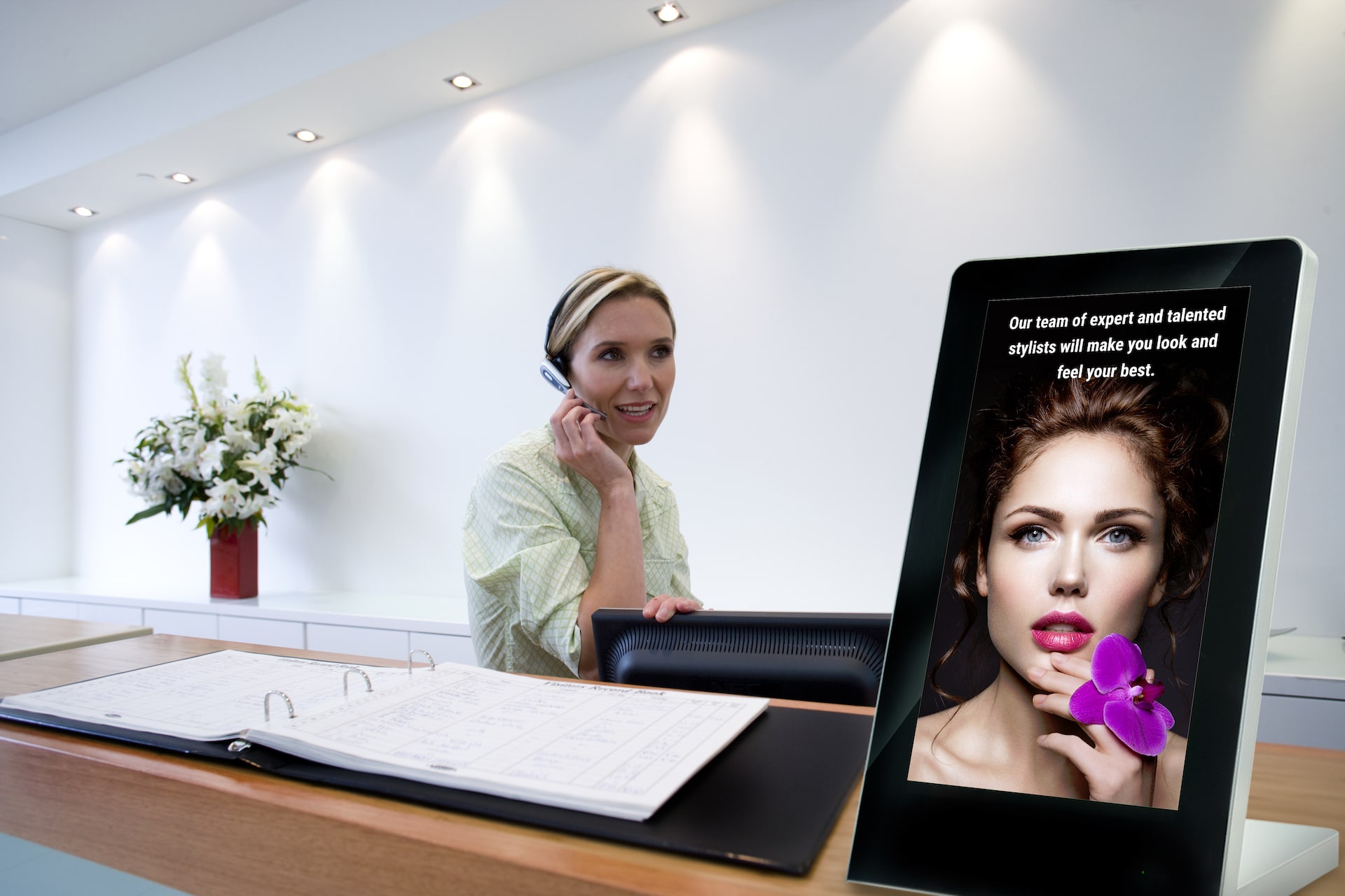 Table-tent on reseption