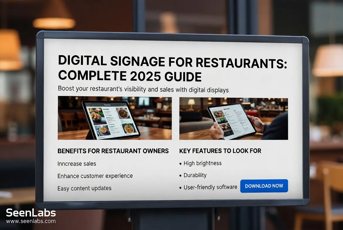 Digital Signage for Restaurants: Complete 2025 Guide | SeenLabs