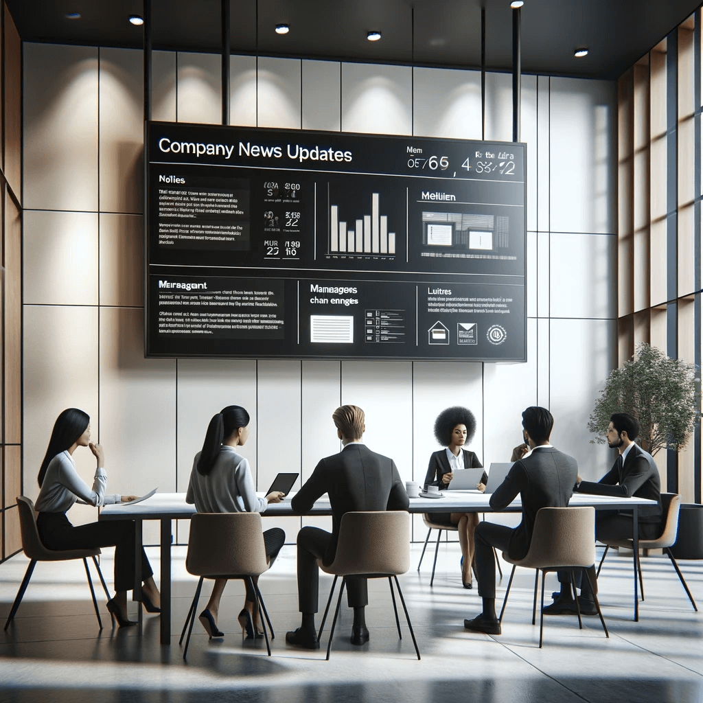 1 - Displaying company news and updates